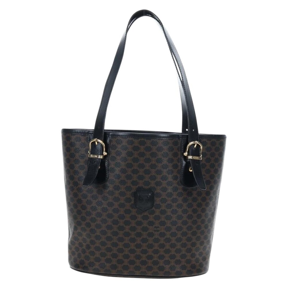 Celine C Macadam Tote PVC leather/ Macadam canvas